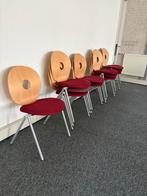 12x stapelstoel of kantinestoel, Ophalen, Gebruikt, Stof, Vijf, Zes of meer stoelen