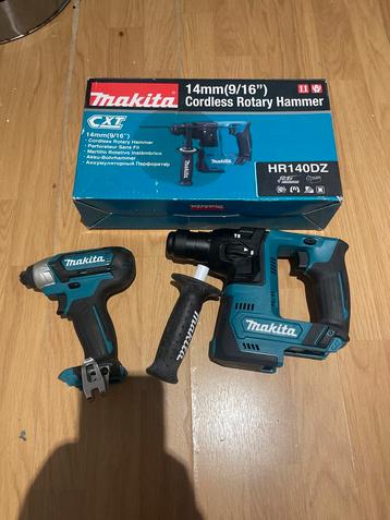 Makita HR140DZ Boorhamer + Schroefmachine - Zo Goed Als Nieu beschikbaar voor biedingen