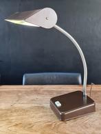 vintage bureaulamp tafellamp bruine retro lamp bankierslamp, Huis en Inrichting, Lampen | Tafellampen, Minder dan 50 cm, Gebruikt