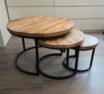 Salontafels salon tafel set mango hout mangohout NIEUW beschikbaar voor biedingen