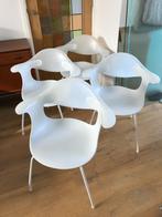 Set 4 Driade Aleph Bluebelle design stoel modern wit, Huis en Inrichting, Stoelen, Kunststof, Wit, Zo goed als nieuw, Eén