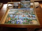 King legpuzzel Landmarks of the World:::1000stukken., Ophalen of Verzenden, 500 t/m 1500 stukjes, Zo goed als nieuw, Legpuzzel