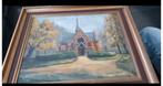 Schilderij "Kapel de Horst Schoten" van W.Mertens  olieverf., Antiek en Kunst, Ophalen