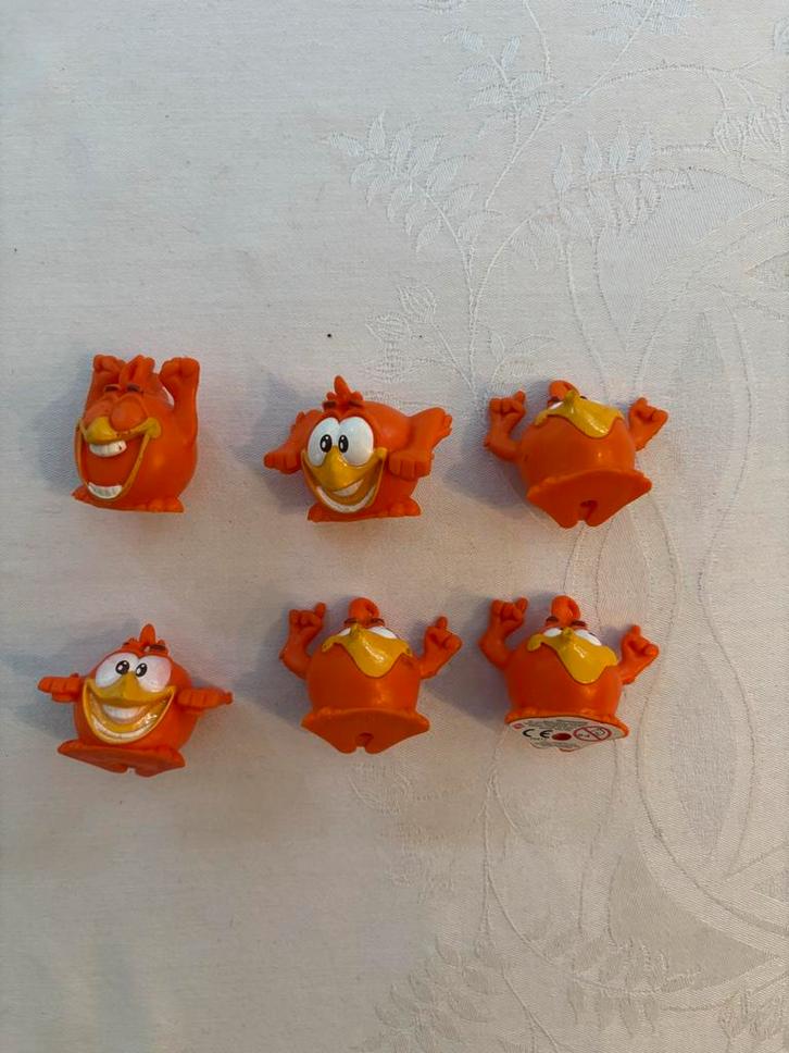 6 Oranje Figuren Vogeltjes C1000 spaaractie!, Verzamelen, Supermarktacties, C1000, Ophalen of Verzenden