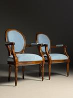 Set van 2 Franse stoelen blauw