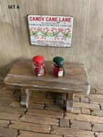 poppenhuis Potten Kerst snoep en reclame bord, Ophalen of Verzenden, Nieuw, Poppenhuis