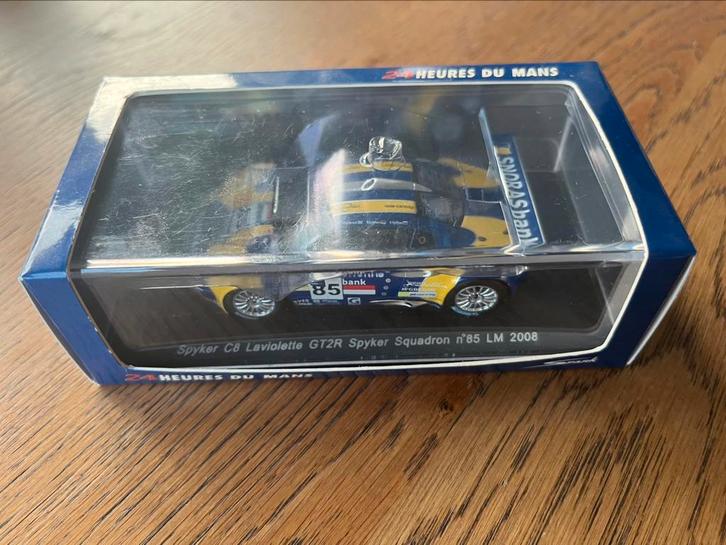 Spark Spyker C8 Laviolette GT2R Le Mans 2008, Hobby en Vrije tijd, Modelauto's | 1:43, Zo goed als nieuw, Auto, Overige merken