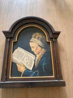 Oude Schilderij: Lezende Vrouw, Antiek en Kunst, Ophalen of Verzenden