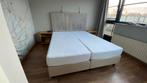 Te Koop Hälsning Boxspring 180x220., Ophalen, Boxpring, Gebruikt, Beige