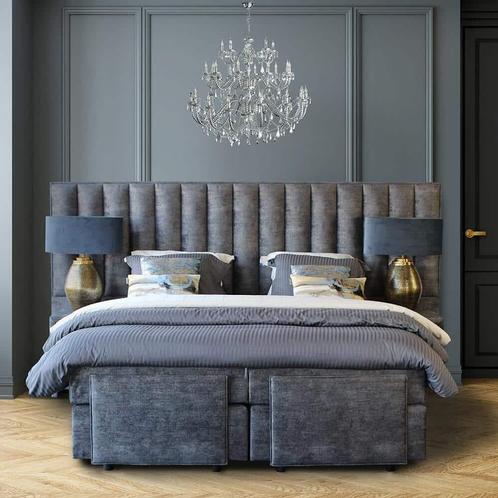 Boxspring deluxe piano XXL hoofdbord 2 delig snelle levering, Huis en Inrichting, Slaapkamer | Boxsprings, Nieuw, 180 cm, 200 cm