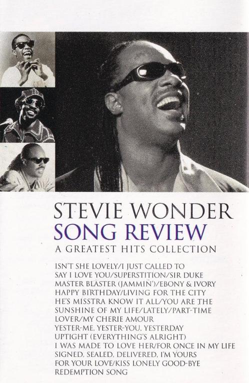 Cassettebandje Stevie Wonder – Song Review (Greatest Hits), Cd's en Dvd's, Cassettebandjes, Gebruikt, Origineel, 1 bandje, Verzenden