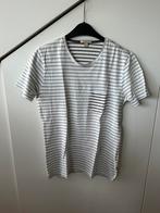 Burberry T-shirt gestreept grijs maat M, Kleding | Heren, T-shirts, Grijs, Maat 48/50 (M), Ophalen of Verzenden, Zo goed als nieuw