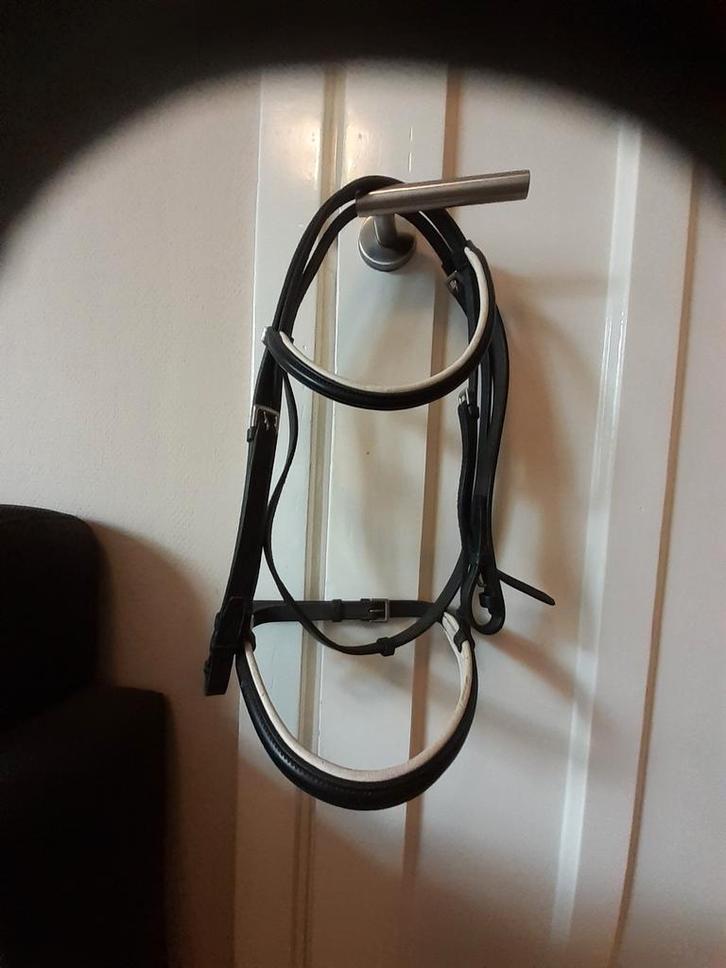 Stubben hoofdstel nieuw gesplitst kopstuk en hoge neusriem, Dieren en Toebehoren, Paarden en Pony's | Hoofdstellen en Tuigage
