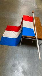 Nederlandse vlag met vlaggenstok, Diversen, Vlaggen en Wimpels, Ophalen, Gebruikt