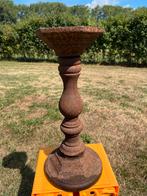 Kandelaar, gietijzer, 50 cm hoog, brocante, Ophalen of Verzenden