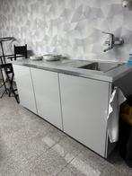 Onderkast met wasbak, Ophalen of Verzenden, Zo goed als nieuw, Wit