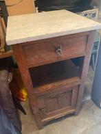Antieke Eiken Slaapkamerset - Bed, Nachtkastje, Dressoir, Antiek en Kunst, Antiek | Meubels | Bedden, Ophalen