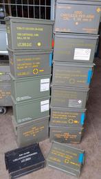 Diverse ammo kistjes. Leeg! Diverse grote. Diverse opdrukken, Ophalen of Verzenden, Landmacht, Nederland, Kist of Geocache