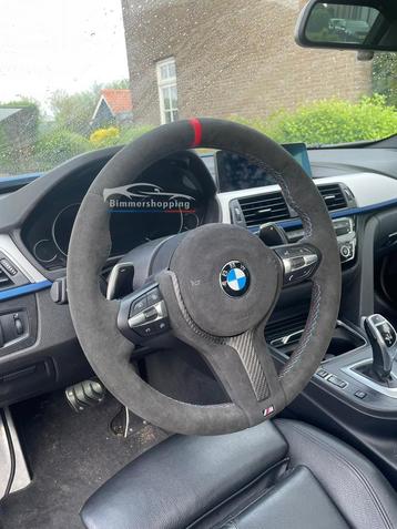 Bmw alcantara stuur, rode 12H markering. F20 F21 F30 F32 etc beschikbaar voor biedingen
