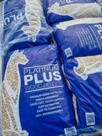 UITVERKOCHT!Nieuw! Pellets 6mm En plus 15kg 5e p zak, Minder dan 3 m³, Ophalen, Overige houtsoorten, Blokken