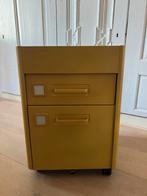 Ladeblok ikea idasen op wielen okergeel / goudbruin, Huis en Inrichting, Ophalen, Minder dan 50 cm, Gebruikt, 1 of 2 laden