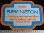ruit sticker remington dealer logo scheerapparaten huishoud, Verzamelen, Verzenden, Zo goed als nieuw, Merk