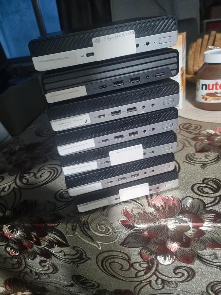 Partij hp elitedesk mini 800 G3/G4/G5 i5 6e tot 9th gen, Computers en Software, Desktop Pc's, Zo goed als nieuw, 3 tot 4 Ghz, SSD