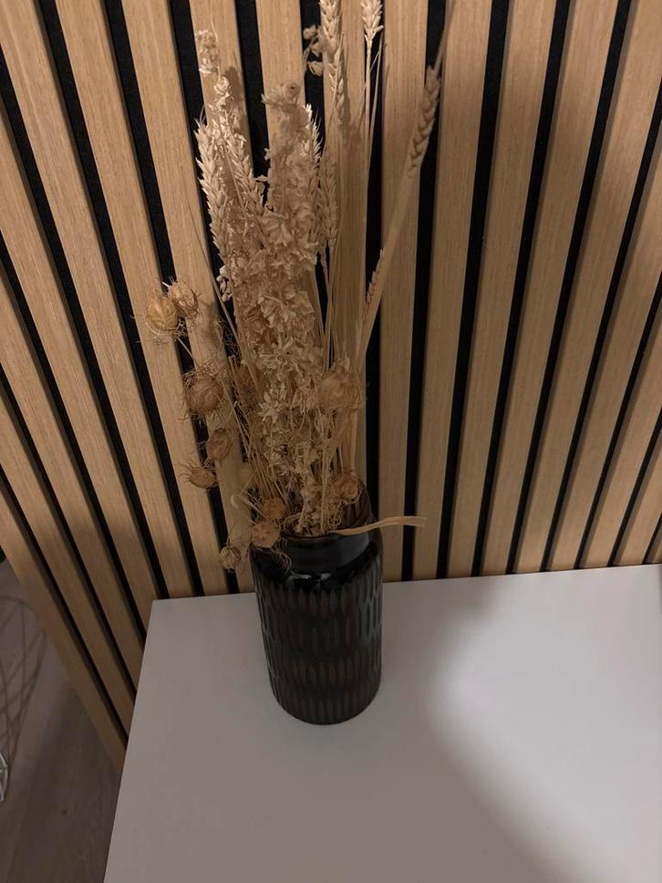 House Doctor Pimpri Vaas - Bruin Glas - 24cm, Huis en Inrichting, Woonaccessoires | Vazen, Zo goed als nieuw, Overige kleuren