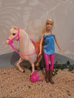 Barbie met paard en accessoires, Ophalen of Verzenden, Zo goed als nieuw, Barbie