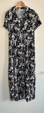 Promod, lange zwart-witte jurk, maat 40, Maat 38/40 (M), Zwart, Ophalen of Verzenden, Zo goed als nieuw