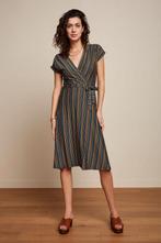 Maat L of 40 King Louie abigail mididress Mariani stripe, Maat 38/40 (M), Zwart, Ophalen of Verzenden, Zo goed als nieuw