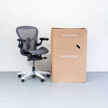 13x Herman Miller Aeron Remastered Bureaustoel Graphite - B beschikbaar voor biedingen