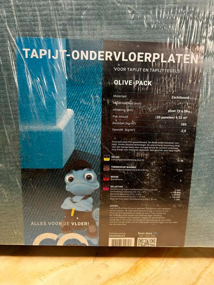 Ondervloer 7mm - 27m2 (3 pakken), Doe-het-zelf en Verbouw, Isolatie en Afdichting, Nieuw, Vloerisolatie, Overige materialen, 4 tot 8 cm