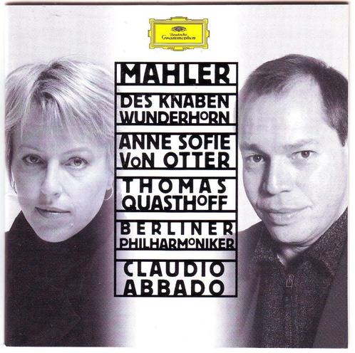 Mahler: Des Knaben Wunderhorn Von Otter Quasthof Abbado, Cd's en Dvd's, Cd's | Klassiek, Zo goed als nieuw, Vocaal, Romantiek