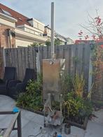 RVS Rookkast / rookoven - Hout, Kolen & Gas, Tuin en Terras, Ophalen, Gebruikt