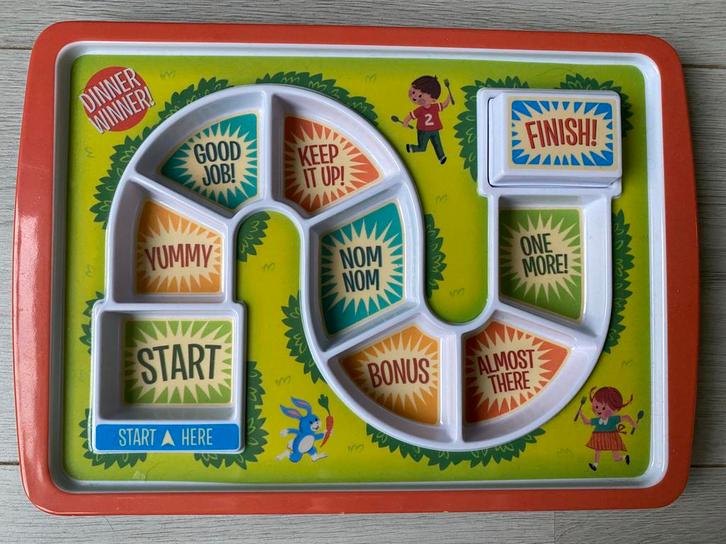 Fred Dinner Winner Kinder Bord met vakjes en beloning!, Kinderen en Baby's, Babyvoeding en Toebehoren, Zo goed als nieuw, Overige typen