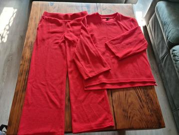 Dames Set - Rode Top & Broek Maat S - Met legging Maat S beschikbaar voor biedingen