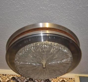 Vintage space age plafonnier lamp  beschikbaar voor biedingen