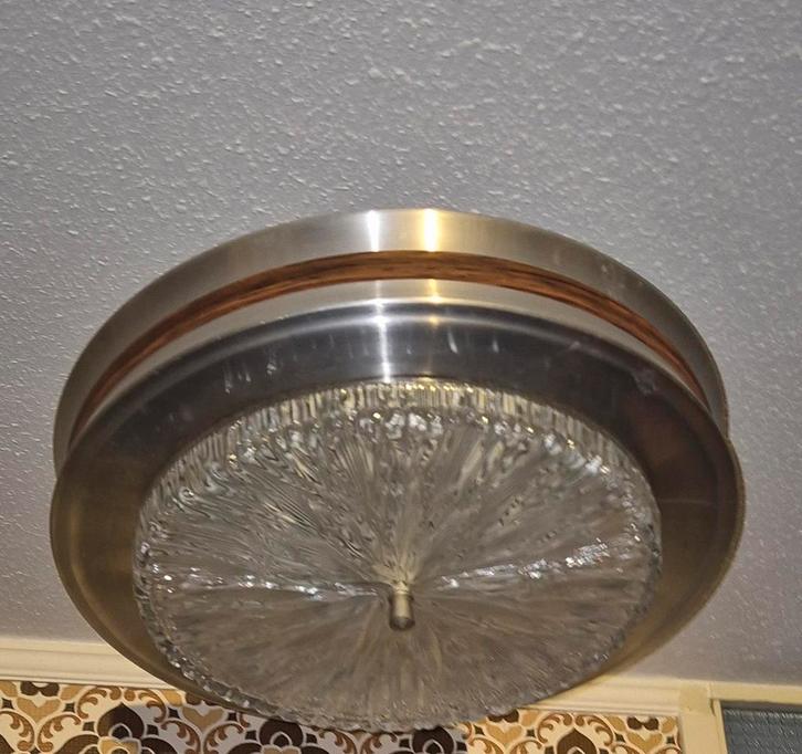 Vintage space age plafonnier lamp, Huis en Inrichting, Lampen | Plafondlampen, Ophalen of Verzenden