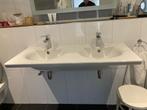 luxe wastafel met dubbele spoelbak, Ophalen, 100 tot 150 cm, Zo goed als nieuw, Minder dan 100 cm