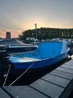 Te koop stoer charmant stalen vlet sloep kajuit bootje, Watersport en Boten, Motorboten en Motorjachten, Ophalen, Gebruikt, Staal