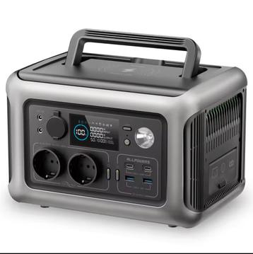 ALLpowers 2x600W powerstation noodstroom.incl 100W paneel. beschikbaar voor biedingen