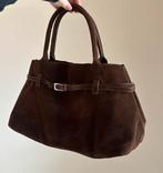 Stijlvolle trending suede look zachte handtas met gesp, Ophalen of Verzenden, Nieuw, Bruin, Handtas