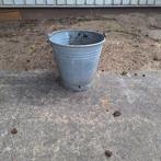 Zinken emmer met hengsel, Ophalen of Verzenden, Gebruikt