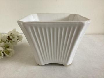 Vintage Witte Bloempot - Vetter W.-Germany 122 14 beschikbaar voor biedingen