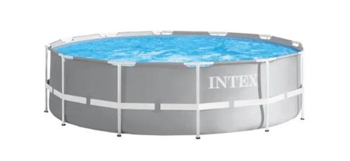 Intex zwembad met veel toebehoren, Tuin en Terras, Zwembaden, Gebruikt, Opzetzwembad, Minder dan 80 cm, 200 tot 400 cm, 300 cm of meer