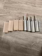 8 Ikea poten: 4 hout, 4 RVS, Ophalen of Verzenden, Gebruikt, Rvs, Overige typen