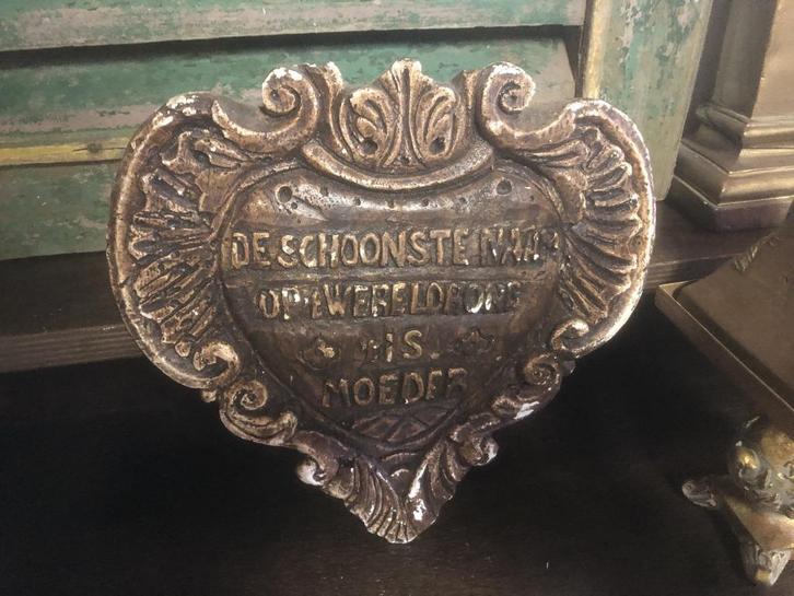 Hart ter ere van Moeder, gedenkhart, Antiek en Kunst, Curiosa en Brocante, Ophalen of Verzenden