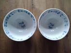 Twee antieke Epine schaaltjes petrus regout rond 1900 blauw, Ophalen