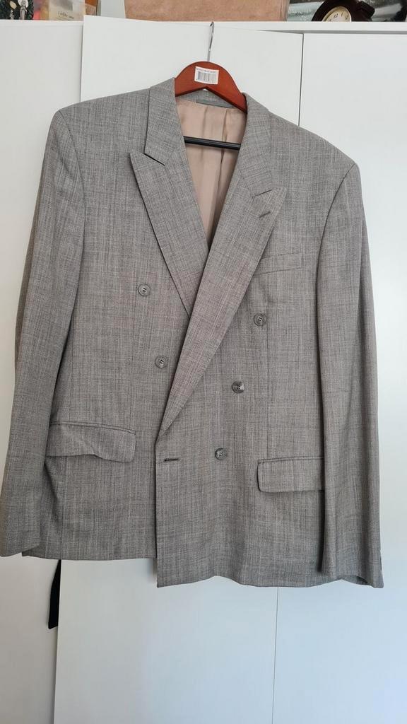 Grijs pak, maat 54 - Made in Italy, Kleding | Heren, Kostuums en Colberts, Gedragen, Maat 52/54 (L), Grijs, Ophalen of Verzenden